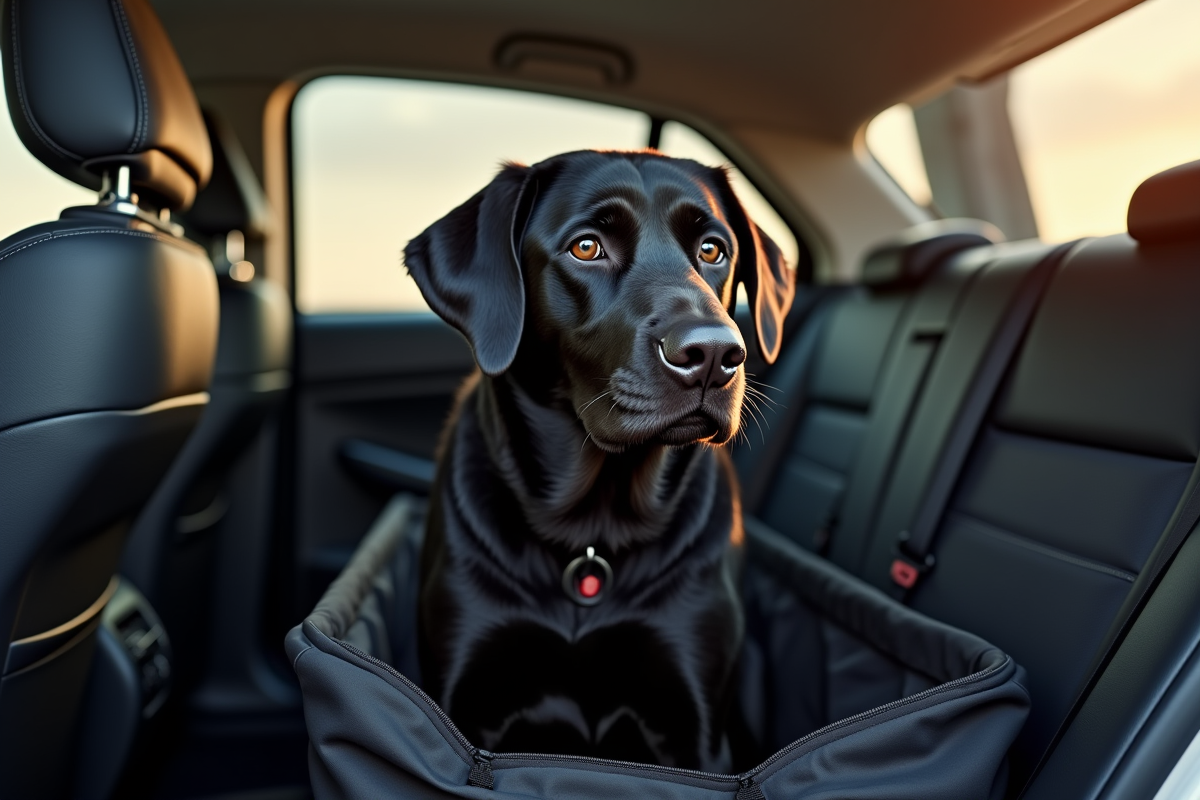 chien voiture