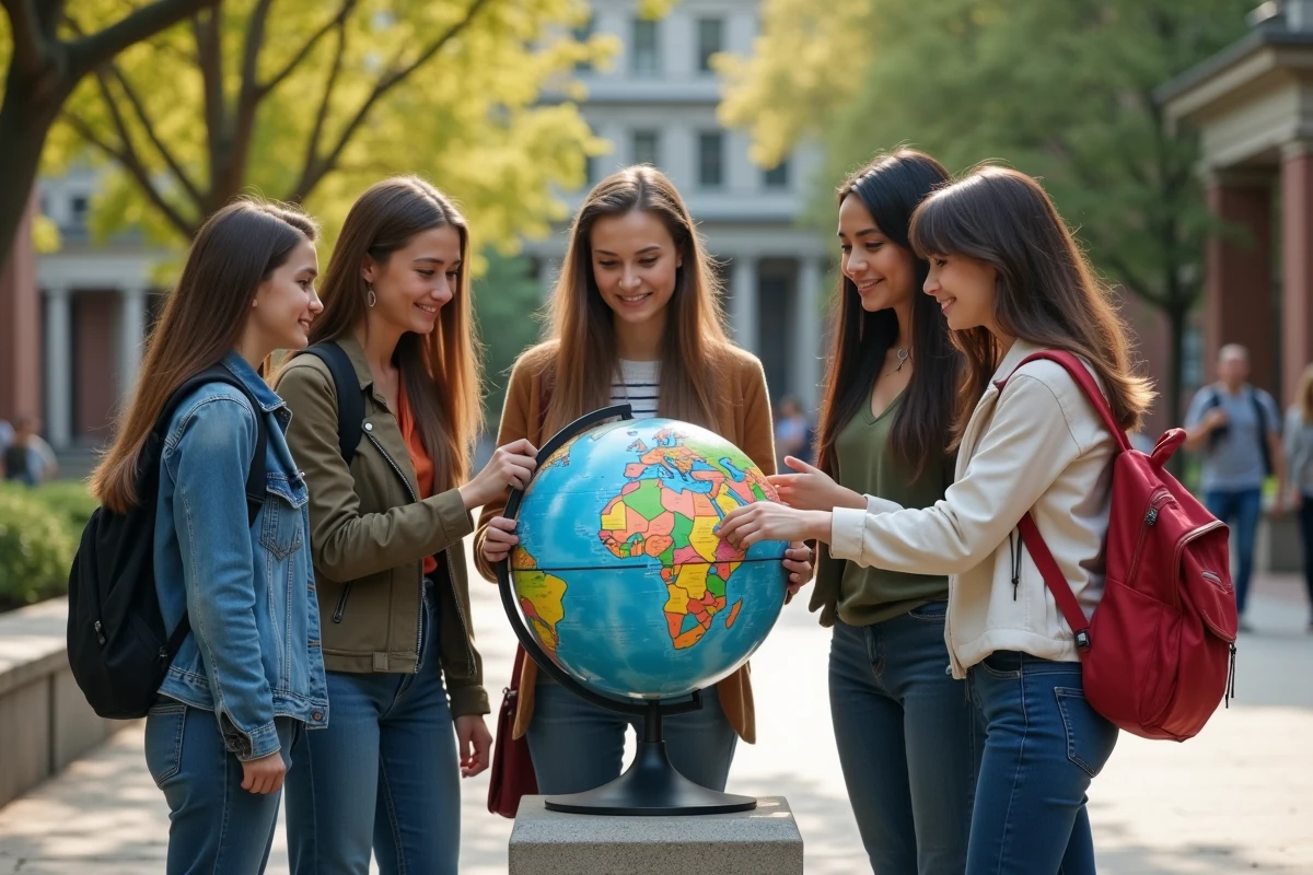 Jeunes discutant autour d